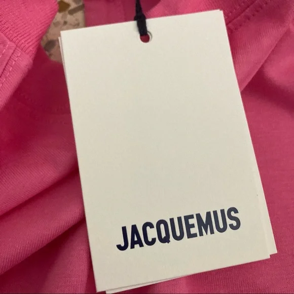 New Jacquemus Le T-Shirt Piccola Cropped Long-sleeve Size Small Pink - Picture 6 of 9